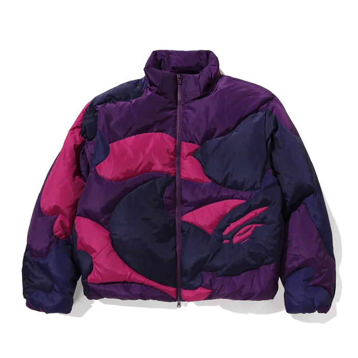 메가 컬러 카모 퀼티드 다운 자켓(M) PURPLE