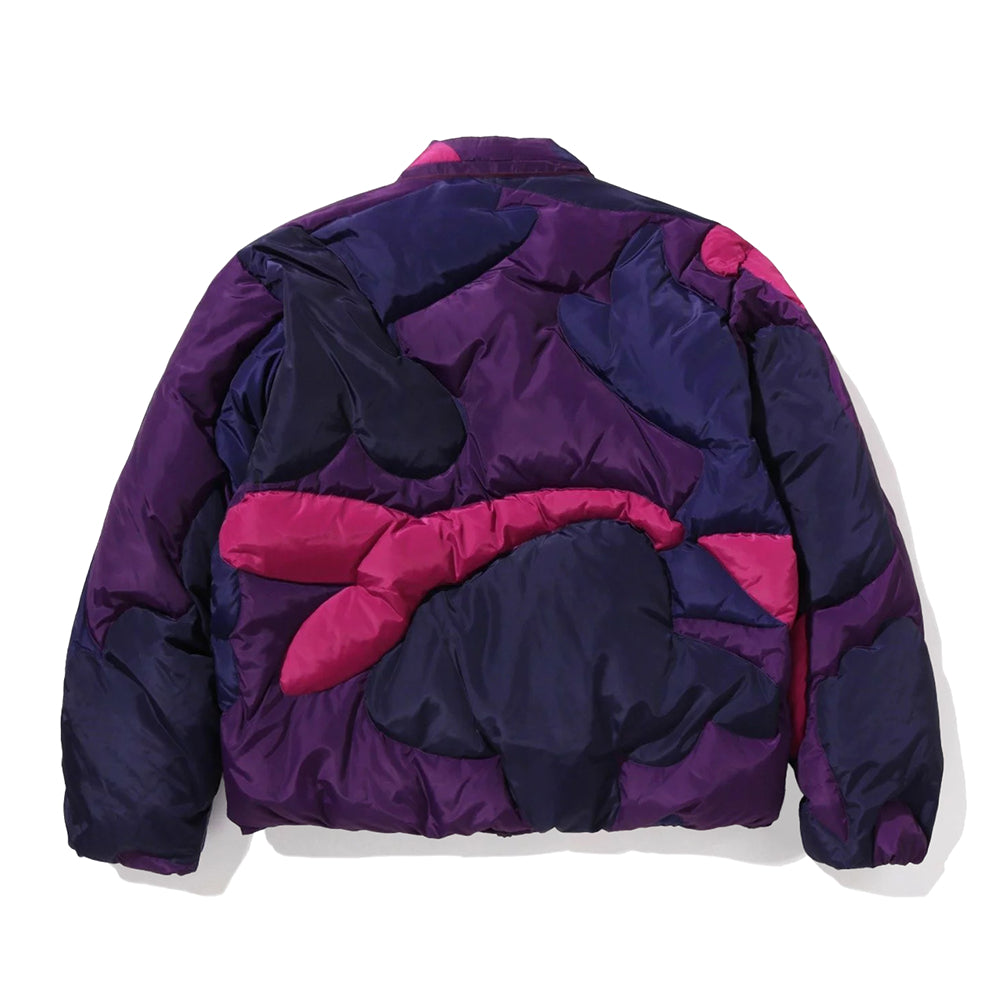 메가 컬러 카모 퀼티드 다운 자켓(M) PURPLE