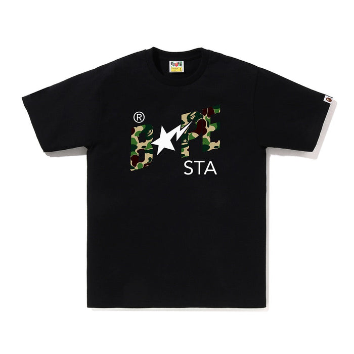 ABC 카모 베이프 스타 로고 티셔츠(M) BLACK/GREEN