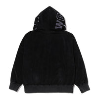 스노우 워시 샤크 릴렉스드 핏 풀 집 후드(M) BLACK