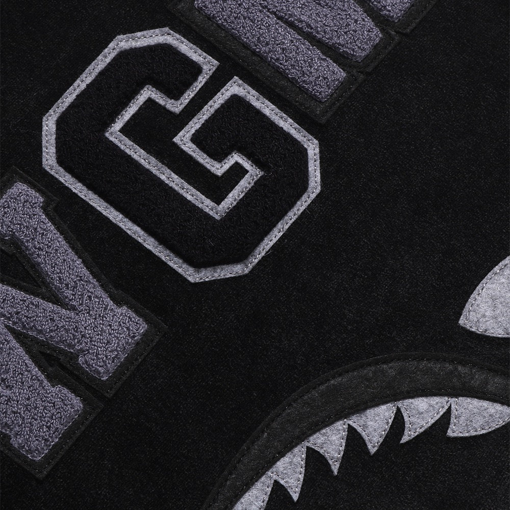 스노우 워시 샤크 릴렉스드 핏 풀 집 후드(M) BLACK