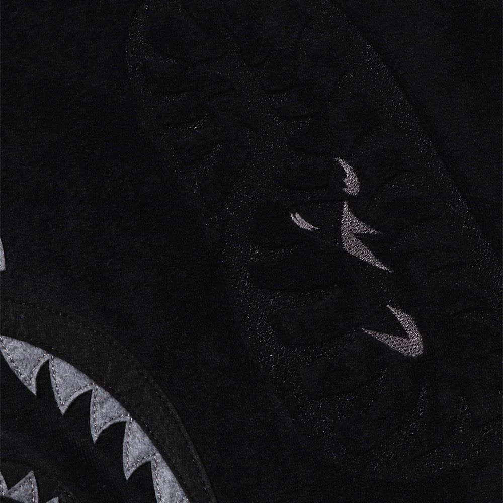 스노우 워시 샤크 릴렉스드 핏 풀 집 후드(M) BLACK