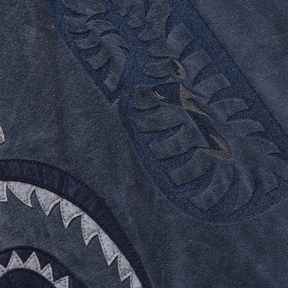 스노우 워시 샤크 릴렉스드 핏 풀 집 후드(M) NAVY