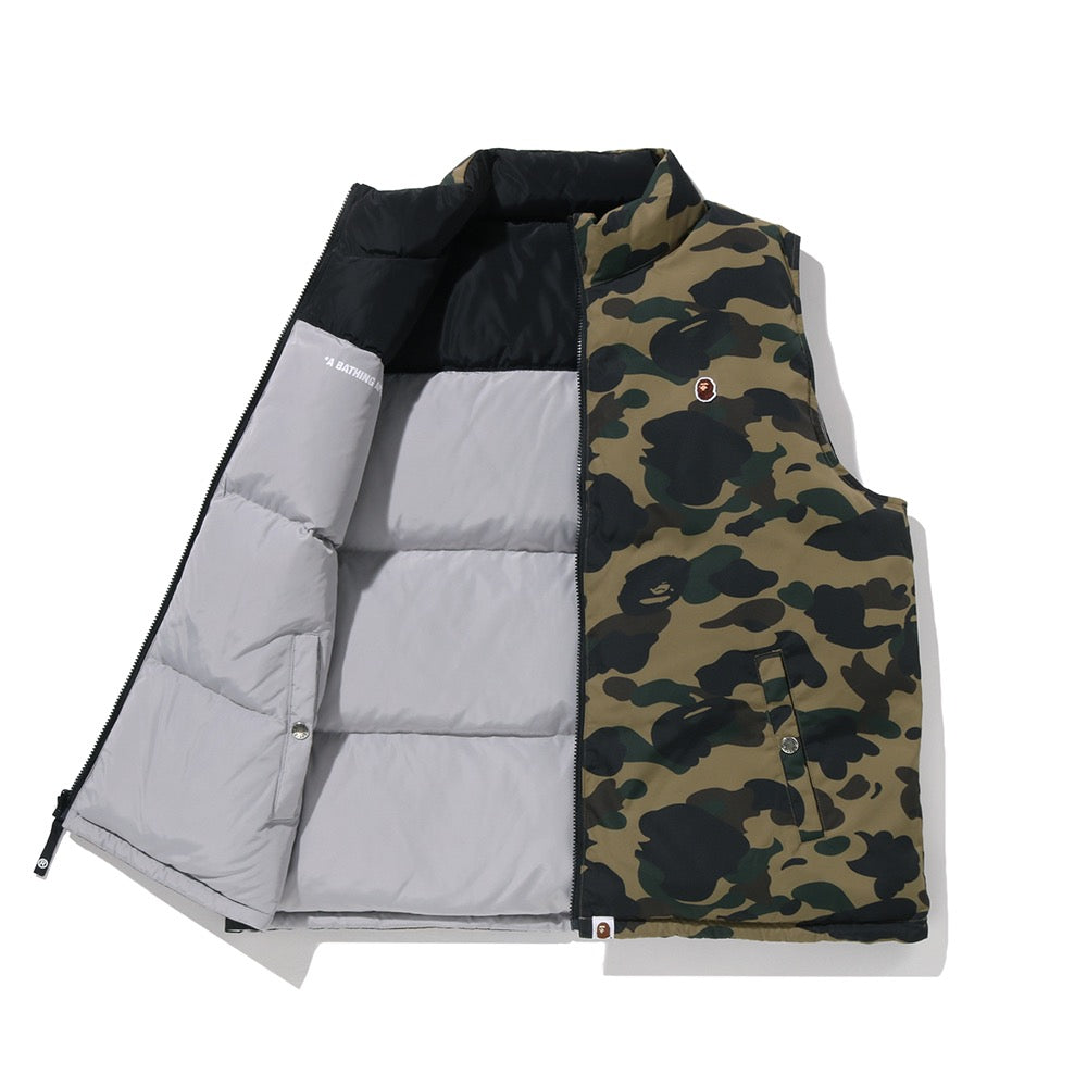 퍼스트 카모 리버시블 다운 베스트(M) GREEN