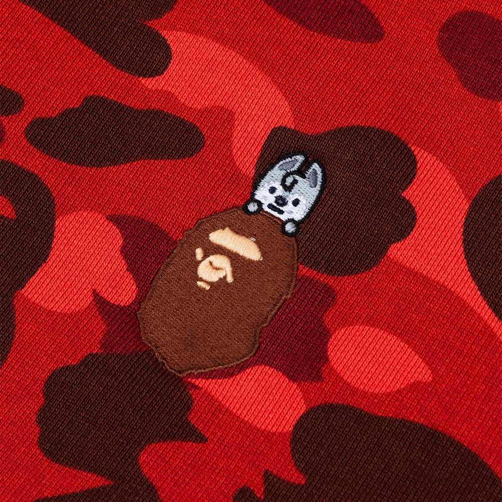 BAPE X STRAYKIDS 카모 샤크 릴렉스트 핏 풀 집 후드(M) RED