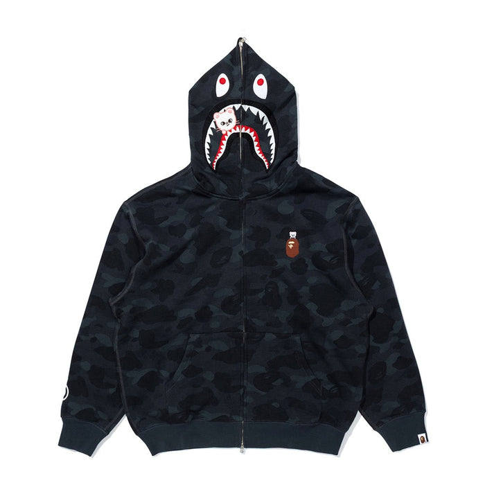 BAPE X STRAYKIDS JINIRET 샤크 풀 집 후드(M) BLACK