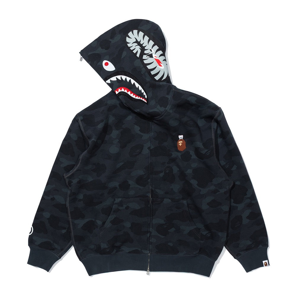 BAPE X STRAYKIDS JINIRET 샤크 풀 집 후드(M) BLACK