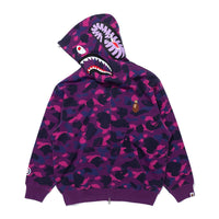 BAPE X STRAYKIDS HAN QUOKKA 샤크 풀 집 후드(M) PURPLE