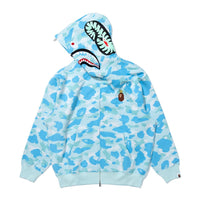 BAPE X STRAYKIDS BBOKARI 샤크 풀 집 후드(M) SAX