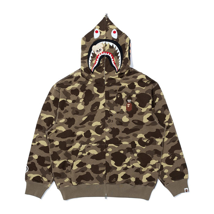 BAPE X STRAYKIDS PUPPYM 샤크 풀 집 후드(M) BEIGE