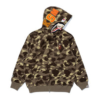 BAPE X STRAYKIDS PUPPYM 샤크 풀 집 후드(M) BEIGE