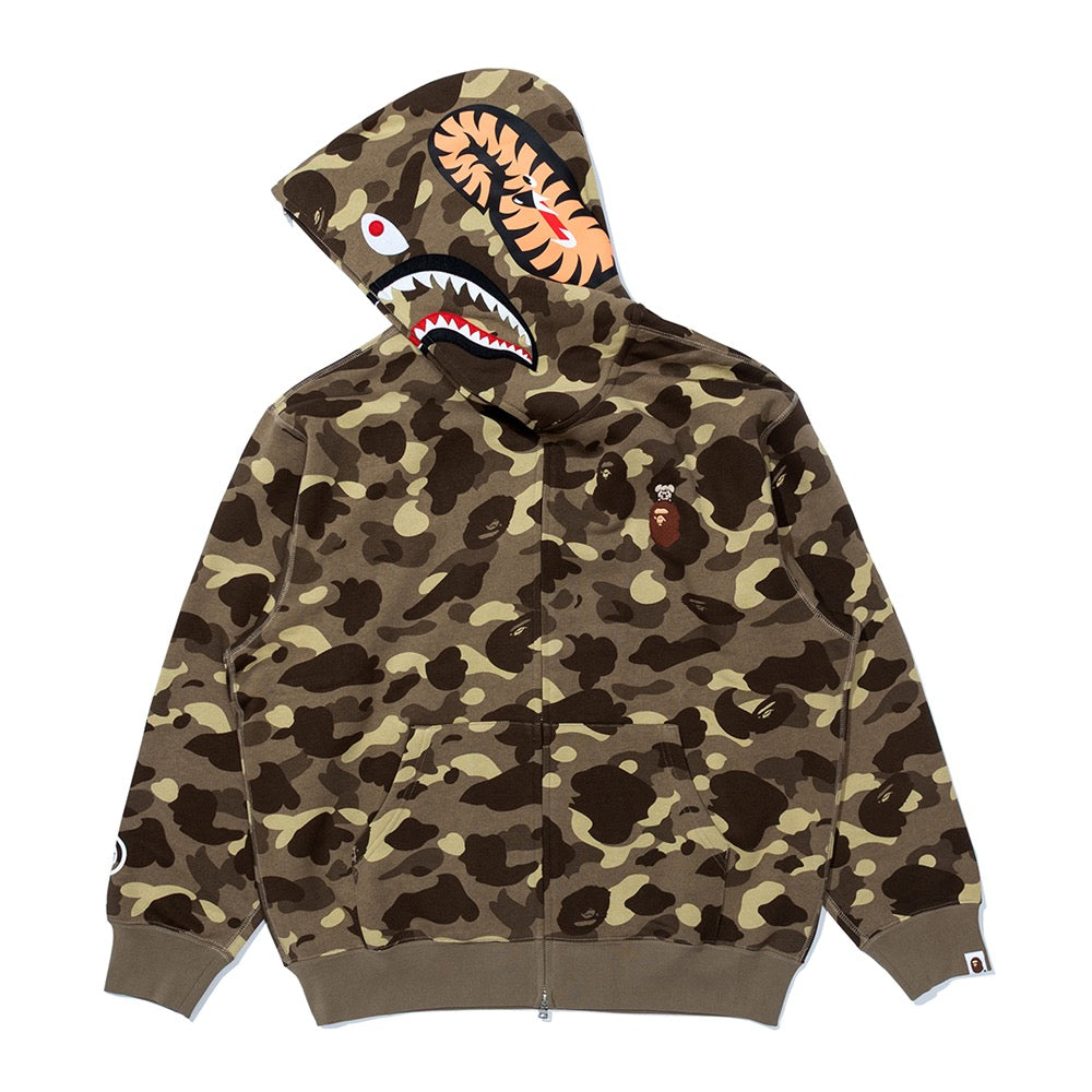 BAPE X STRAYKIDS PUPPYM 샤크 풀 집 후드(M) BEIGE
