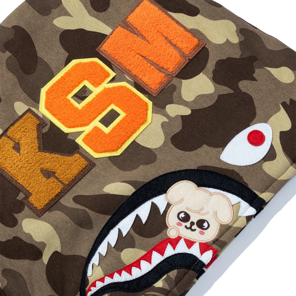 BAPE X STRAYKIDS PUPPYM 샤크 풀 집 후드(M) BEIGE