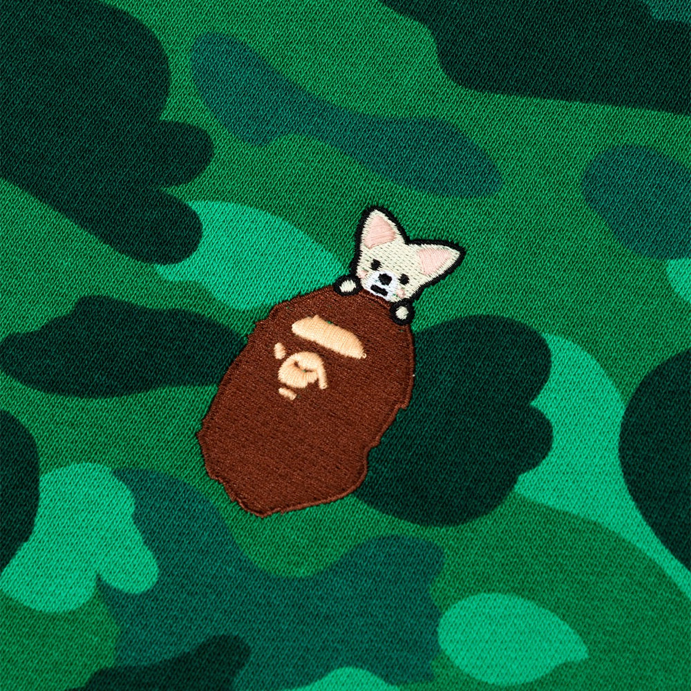 BAPE X STRAYKIDS FOXI.NY 샤크 풀 집 후드(M) GREEN