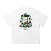 BAPE x Liberty Walk ABC 카모 로고 릴렉스트 핏 티셔츠 WHITE