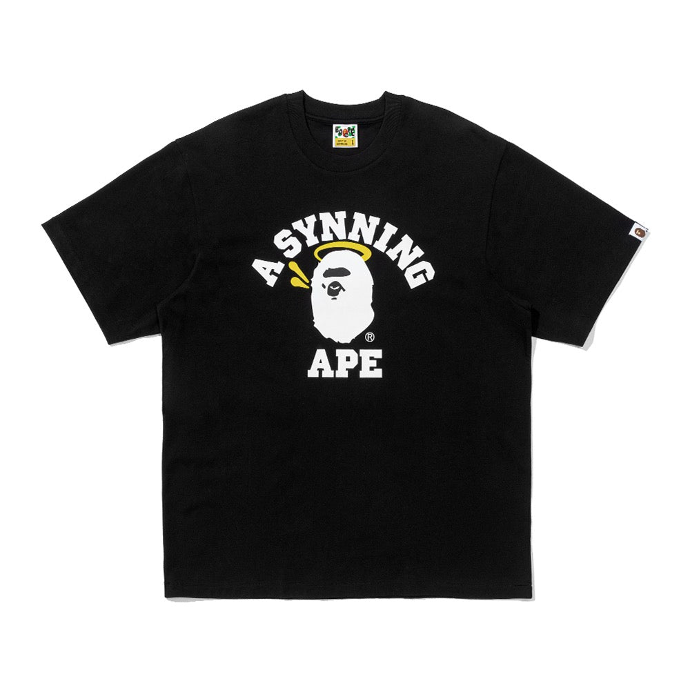 BAPE X SPOTIFY BY CENTRAL CEE 콜리지 릴렉스트 핏 티셔츠(M) BLACK