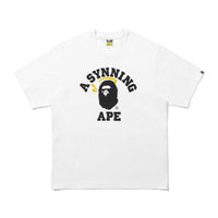 BAPE X SPOTIFY BY CENTRAL CEE 콜리지 릴렉스트 핏 티셔츠(M) WHITE