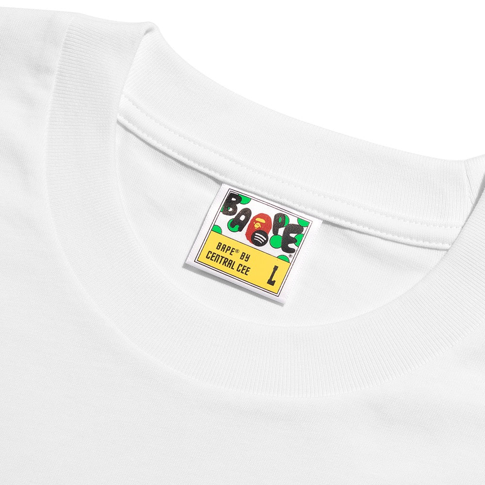 BAPE X SPOTIFY BY CENTRAL CEE 콜리지 릴렉스트 핏 티셔츠(M) WHITE