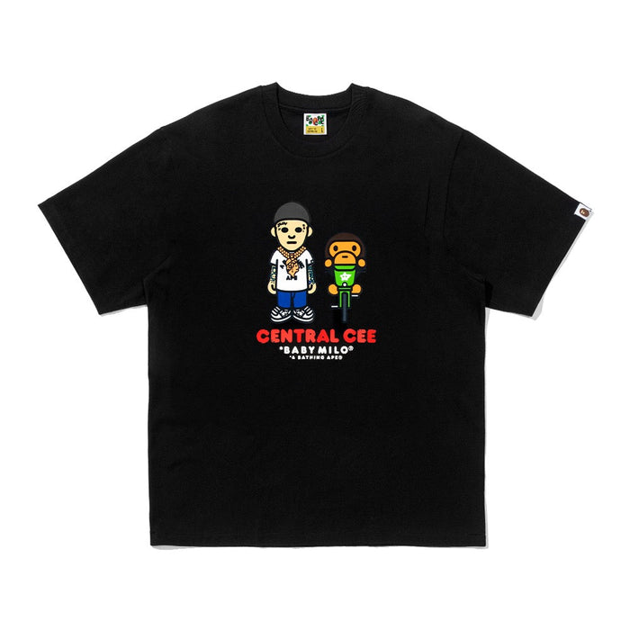BAPE X SPOTIFY BY CENTRAL CEE 베이비 마일로 릴렉스드 핏 티셔츠(M) BLACK