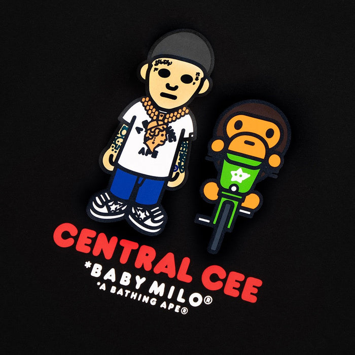 BAPE X SPOTIFY BY CENTRAL CEE 베이비 마일로 릴렉스드 핏 티셔츠(M) BLACK