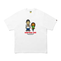 BAPE X SPOTIFY BY CENTRAL CEE 베이비 마일로 릴렉스드 핏 티셔츠(M) WHITE