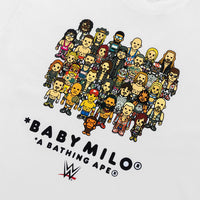 BAPE X WWE 레슬러 베이비 마일로 릴렉스드 핏 티셔츠(M) WHITE