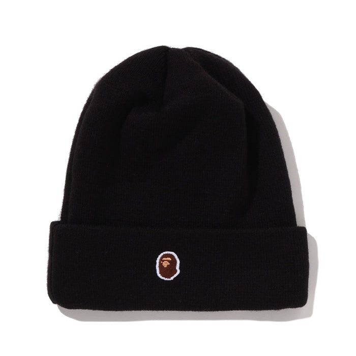 에이프 헤드 원 포인트 뉴 에라 니트 캡 BLACK