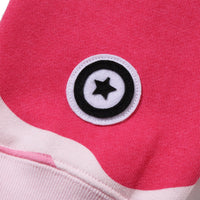 메가 ABC 카모 더블 샤크 릴렉스드 핏 풀 집 후드(M) PINK