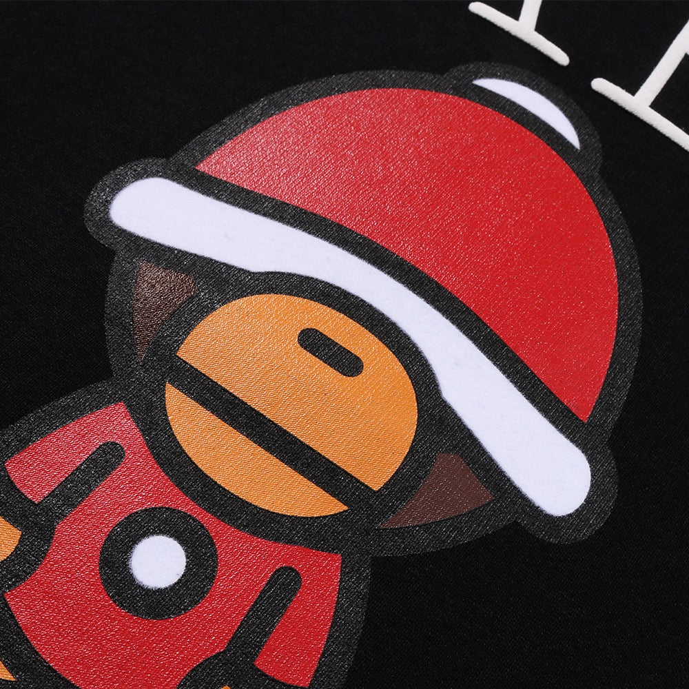 크리스마스 베이비 마일로 티셔츠(M) BLACK