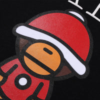 크리스마스 베이비 마일로 티셔츠(M) BLACK