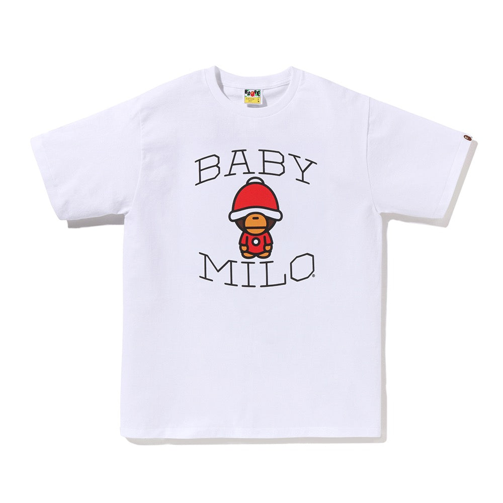 크리스마스 베이비 마일로 티셔츠(M) WHITE