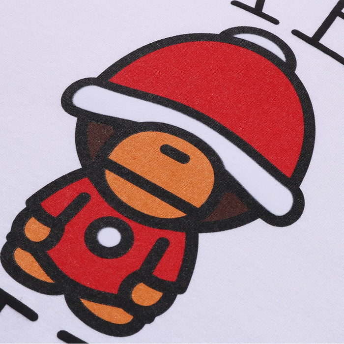 크리스마스 베이비 마일로 티셔츠(M) WHITE