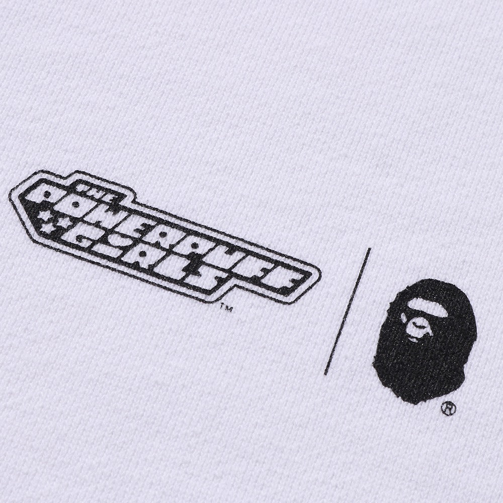 BAPE X THE POWERPUFF GIRLS 에이프 헤드 풀오버 후드(W) WHITE