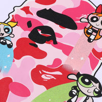 BAPE X THE POWERPUFF GIRLS 에이프 헤드 티셔츠(W) WHITE