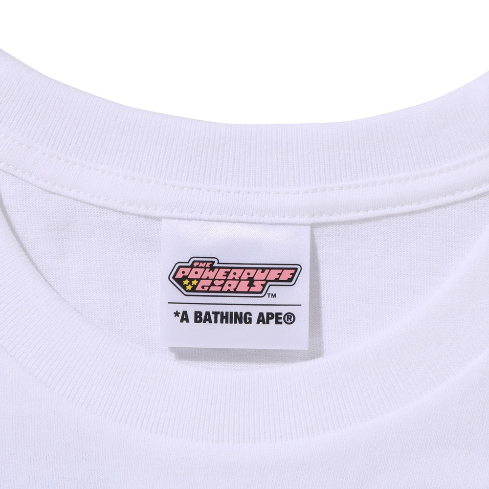 BAPE X THE POWERPUFF GIRLS 에이프 헤드 티셔츠(W) WHITE