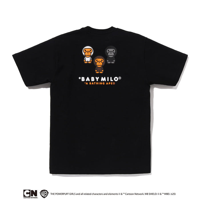 BAPE X THE POWERPUFF GIRLS 베이비 마일로 티셔츠(W) BLACK
