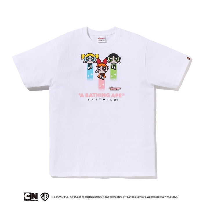 BAPE X THE POWERPUFF GIRLS 베이비 마일로 티셔츠(W) WHITE
