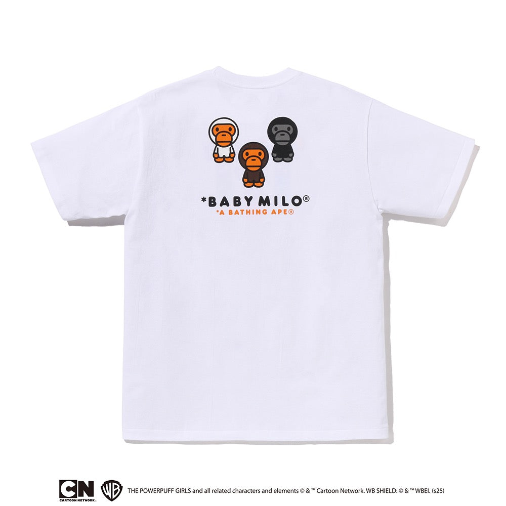 BAPE X THE POWERPUFF GIRLS 베이비 마일로 티셔츠(W) WHITE