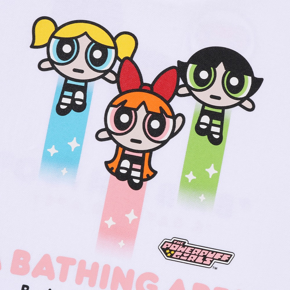 BAPE X THE POWERPUFF GIRLS 베이비 마일로 티셔츠(W) WHITE