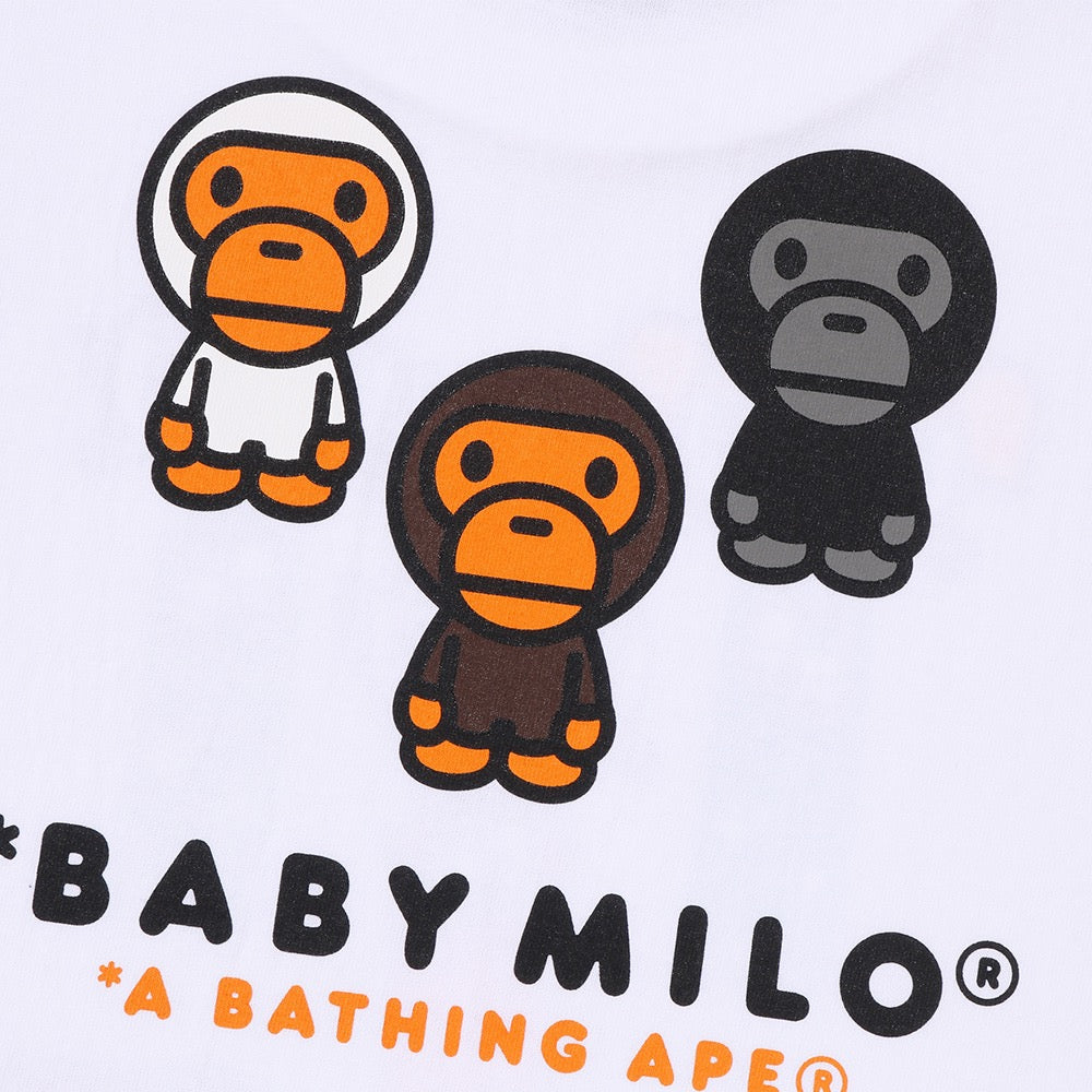 BAPE X THE POWERPUFF GIRLS 베이비 마일로 티셔츠(W) WHITE