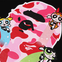 BAPE X THE POWERPUFF GIRLS 에이프 헤드 풀오버 후드(W) BLACK