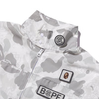 BAPE X CLOT 카모 슬리브 디테처블 레인 자켓(M) WHITE