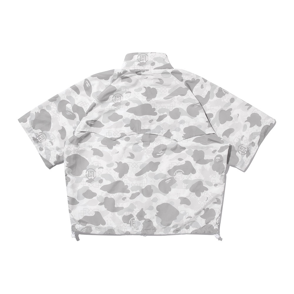 BAPE X CLOT 카모 슬리브 디테처블 레인 자켓(M) WHITE