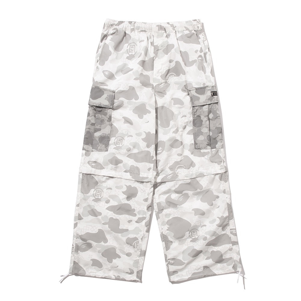 BAPE X CLOT 카모 디테처블 릴렉스드 핏 카고 팬츠(M) WHITE