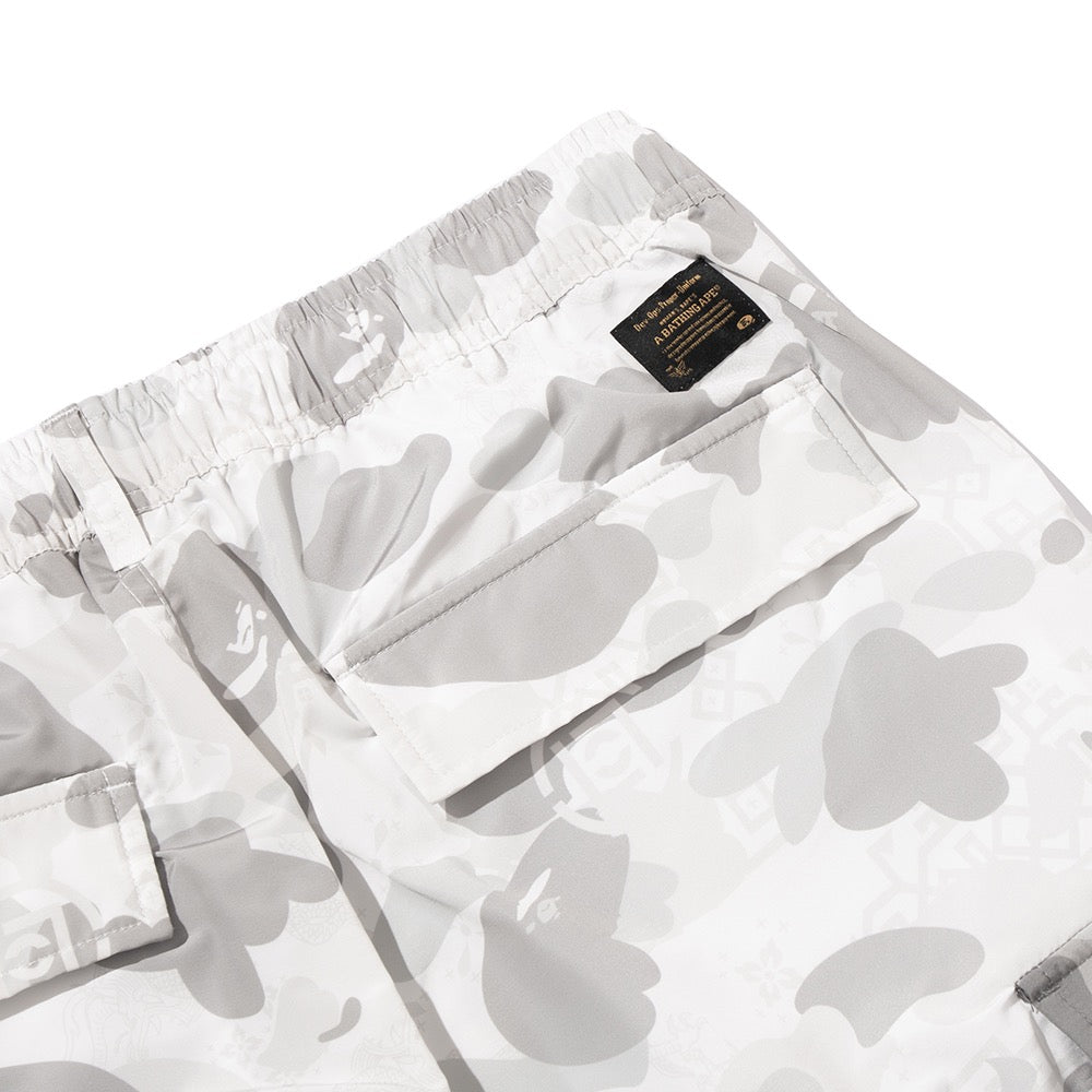 BAPE X CLOT 카모 디테처블 릴렉스드 핏 카고 팬츠(M) WHITE