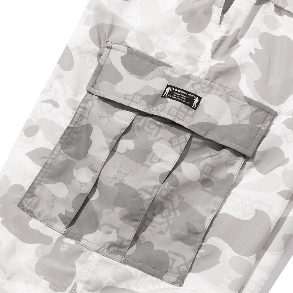 BAPE X CLOT 카모 디테처블 릴렉스드 핏 카고 팬츠(M) WHITE