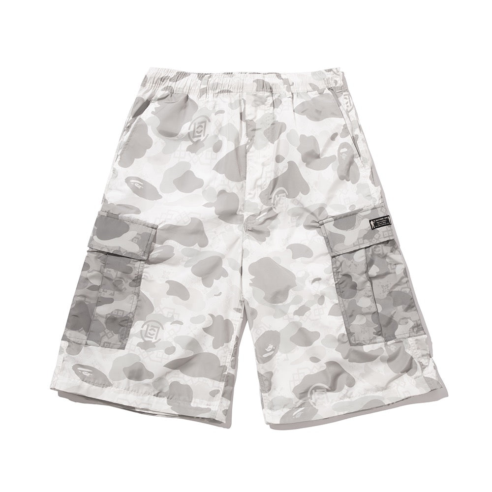 BAPE X CLOT 카모 디테처블 릴렉스드 핏 카고 팬츠(M) WHITE
