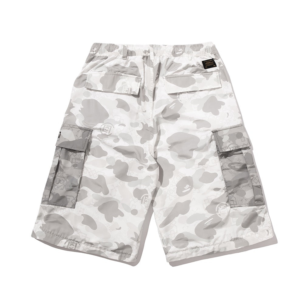 BAPE X CLOT 카모 디테처블 릴렉스드 핏 카고 팬츠(M) WHITE