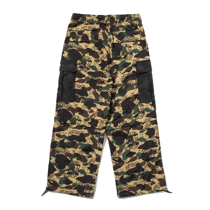 BAPE X CLOT 카모 디테처블 릴렉스드 핏 카고 팬츠(M) YELLOW