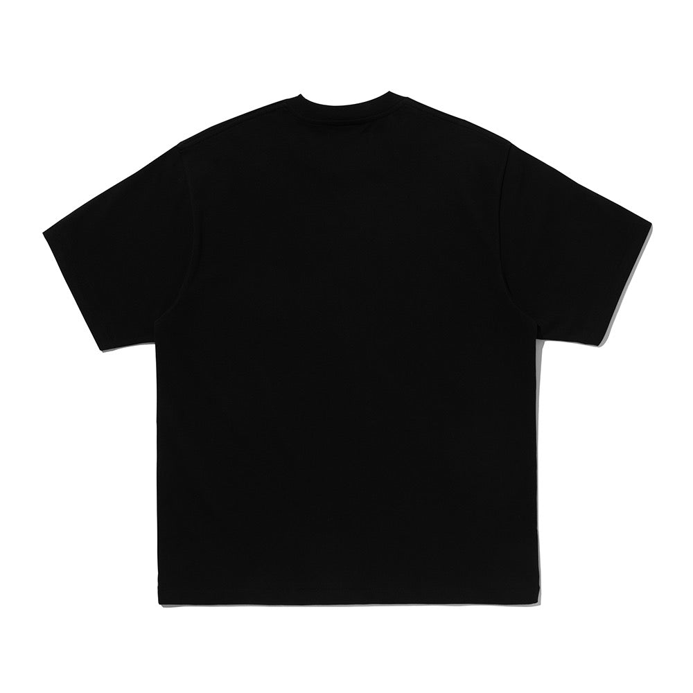 BAPE X CLOT 콜리지 릴렉스드 핏 티셔츠(M) BLACK